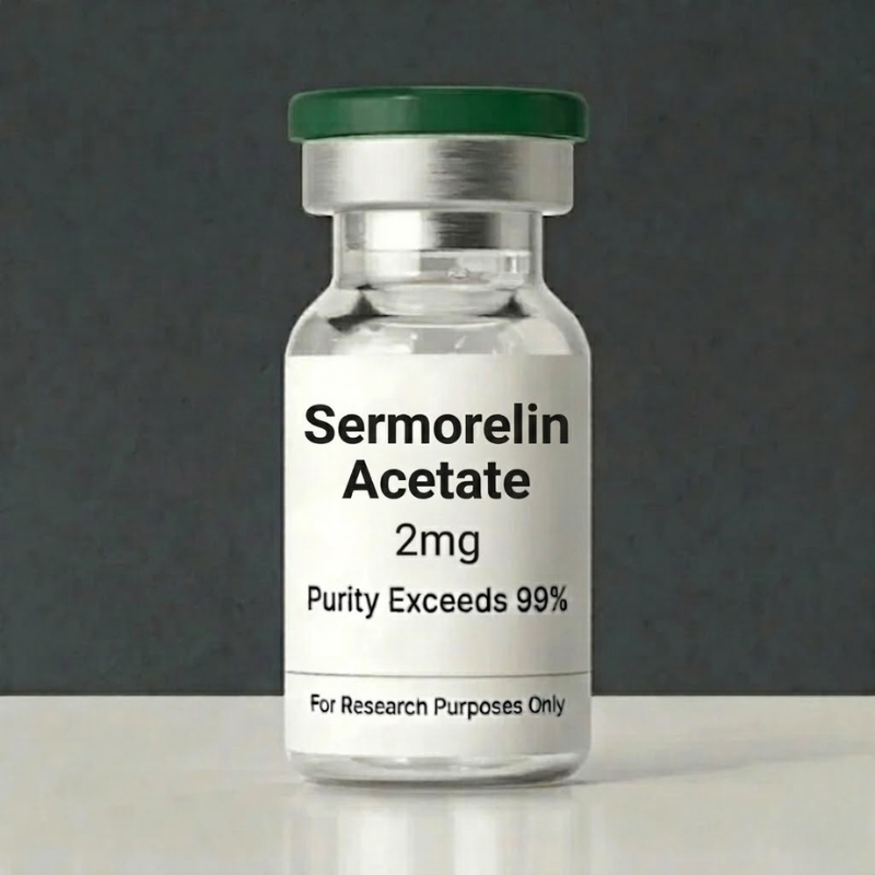 Sermorelin Acetate (Anti-Aging Peptide) | 2mg – 10mg Vials | >99% Purity